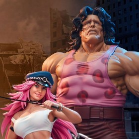 Mad Gear Exclusive Hugo & Poison Set Street Fighter 1/4 Statues by PCS